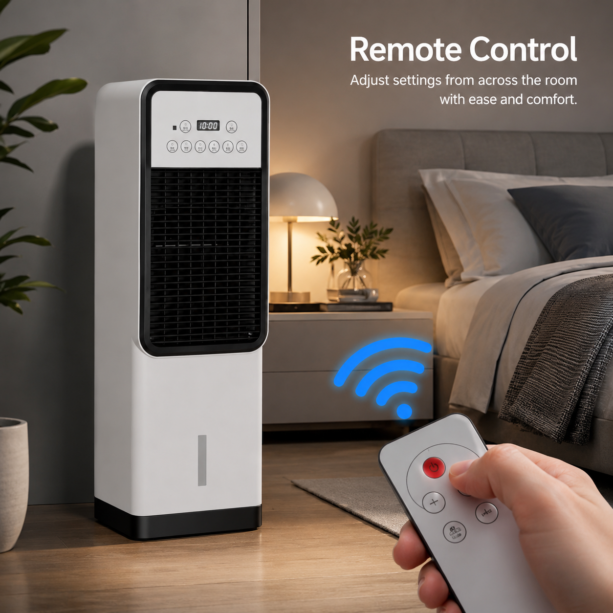 Dual-Mode Air Cooler & Fan, Heater - Portable Air Conditioner with Remote Control