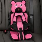 Adjustable Child Travel Booster Seat with Bear Design