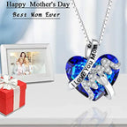 Mother’s Day Crystal Heart Necklace Elegant Jewellery Gift