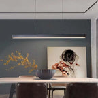 Minimalist Linear LED Pendant Light Sleek Adjustable LED Ceiling Lighting