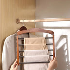 Clothing Trouser Organizer Multi-Bar Compact Storage Hanger