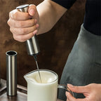 Portable Electric Milk Frother Cordless Handheld Foam Mixer