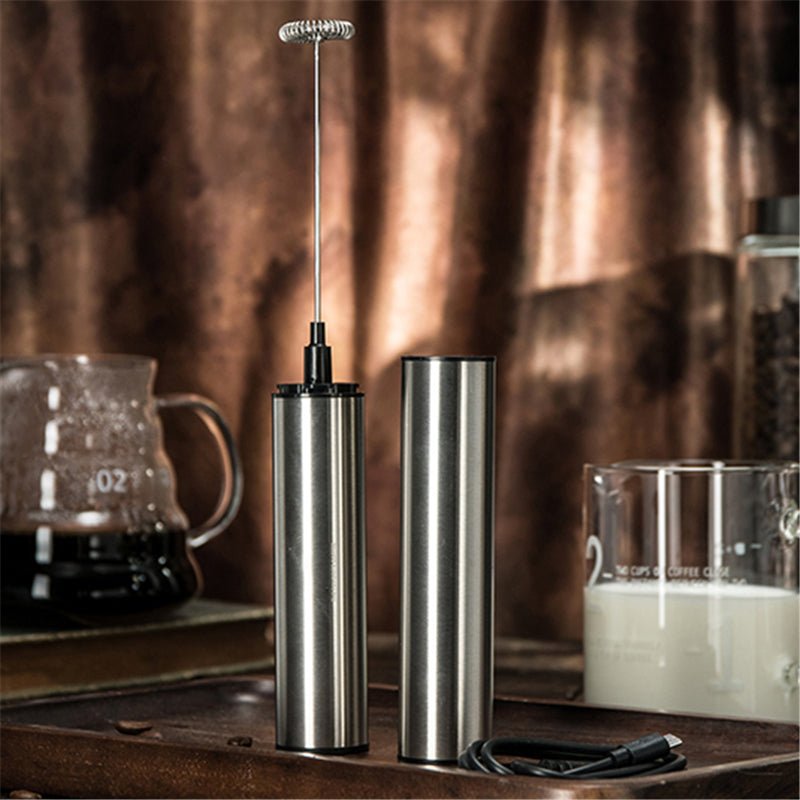 Portable Electric Milk Frother Cordless Handheld Foam Mixer