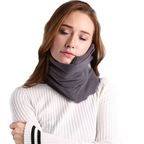 Compact Travel Neck Pillow for Head and Neck Support