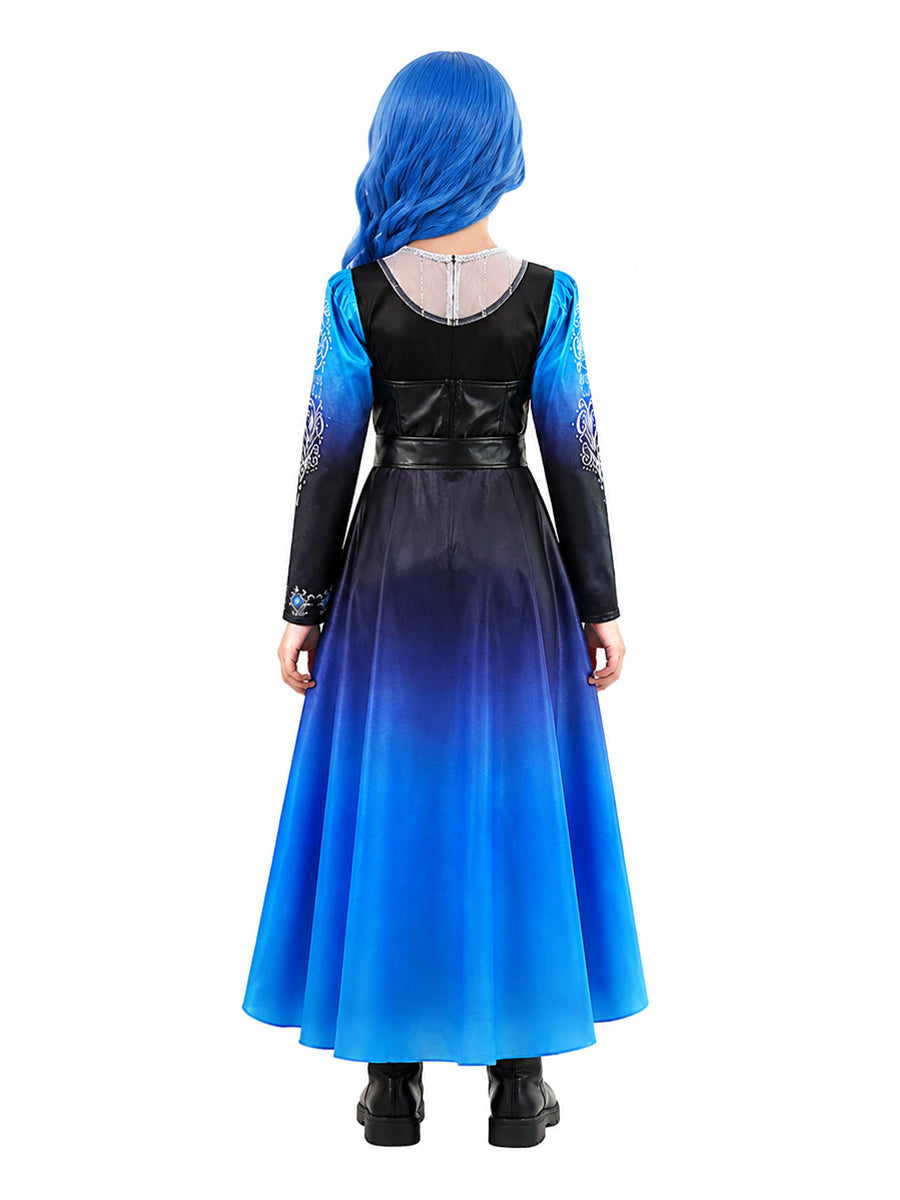 PU Leather Evil Blue Princess Costume - Image 2