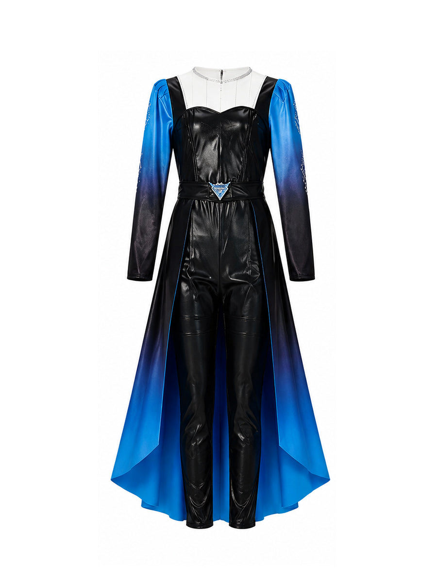 PU Leather Evil Blue Princess Costume - Image 11