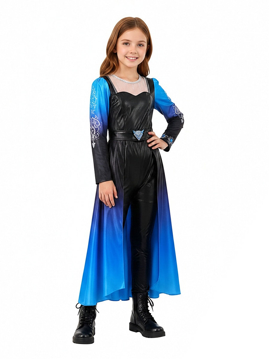 PU Leather Evil Blue Princess Costume - Image 5