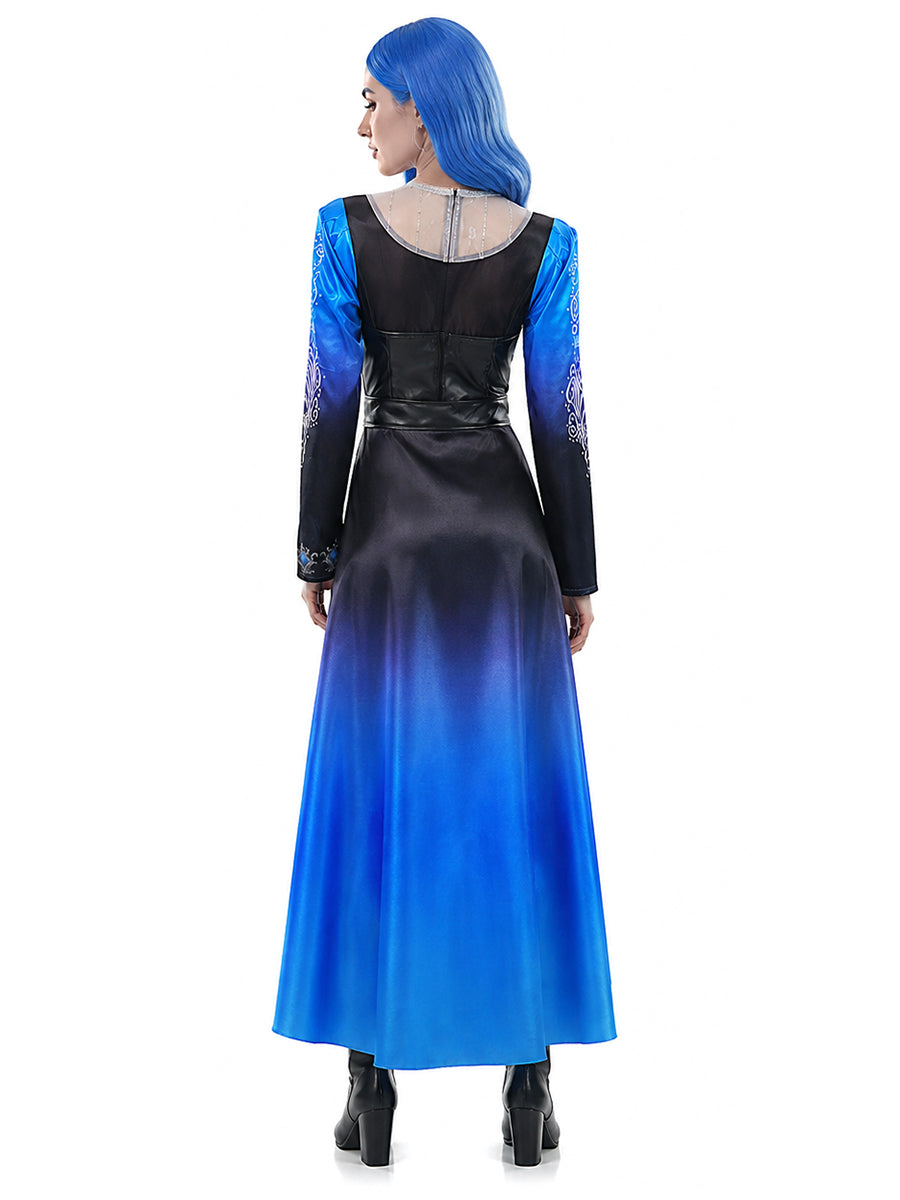 PU Leather Evil Blue Princess Costume - Image 8