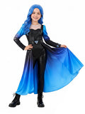 PU Leather Evil Blue Princess Costume