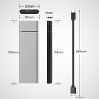 Portable SSD 8TB External Hard Drive Aluminum USB Backup Storage - Image 2