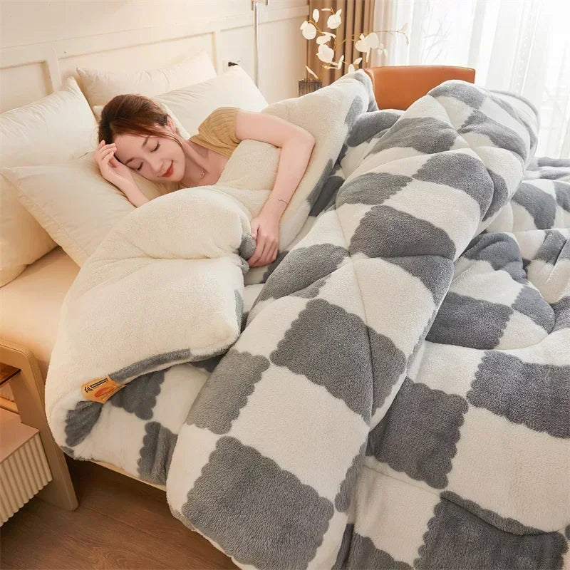 Extra Thick Quilts Weighted Blanket for Winter