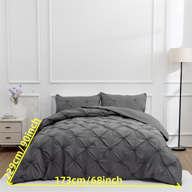 White Pintuck Quilts Cover Set