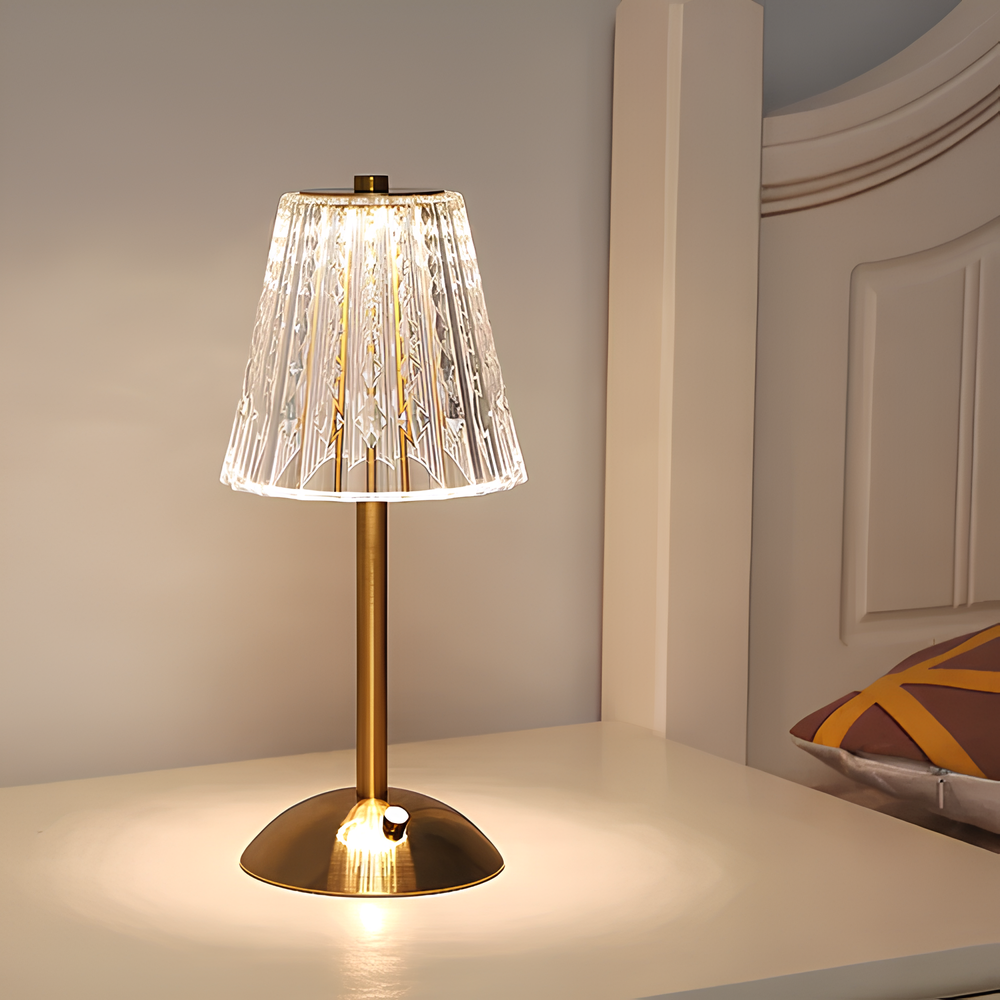 Golden Crystal Table Lamp - Image 12