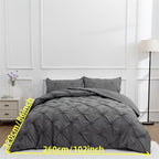 White Pintuck Quilts Cover Set