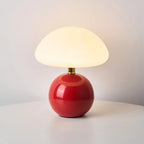 Retro Cream Bedside Lamp Mushroom Shape Table Light