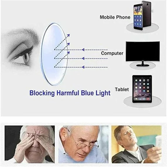 Adjustable Vision Glasses Dial-Focus Eyewear for Near & Distance Use