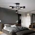 Elegant 6 Lights Ceiling Light with Adjustable Mood Lighting for Modern Home