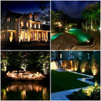 Adjustable Solar Garden Spotlight Multi-Color Outdoor LED Lighting