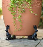 Decorative Animal Plant Pots Holders Set