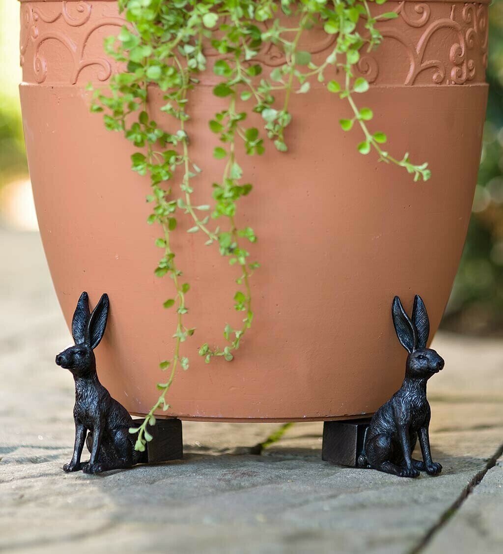 Decorative Animal Plant Pots Holders Set