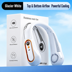 Bladeless Neck Fan Portable Rechargeable Hands Free 5 Speed Wearable Cooling