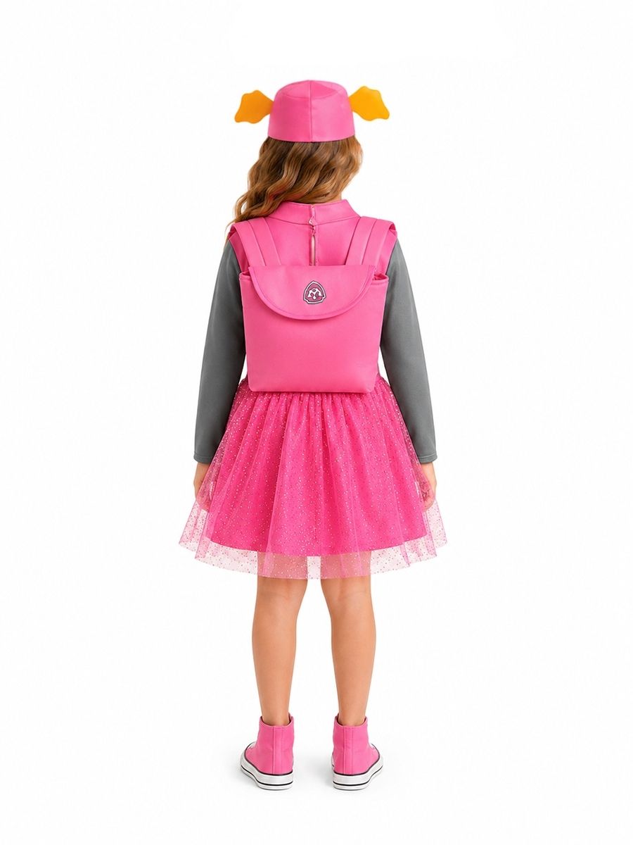 Girls 3 Piece Puppy Dress Costume - Image 2
