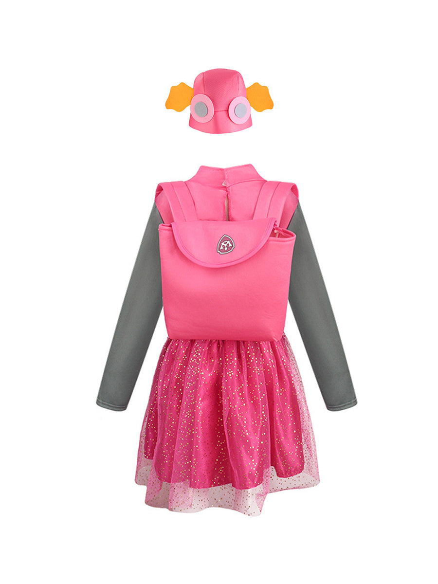 Girls 3 Piece Puppy Dress Costume - Image 7