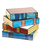 Stained Glass Table Lamp Handcrafted Book Shaped Art Lighting - Image 3