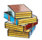 Stained Glass Table Lamp Handcrafted Book Shaped Art Lighting - Image 4
