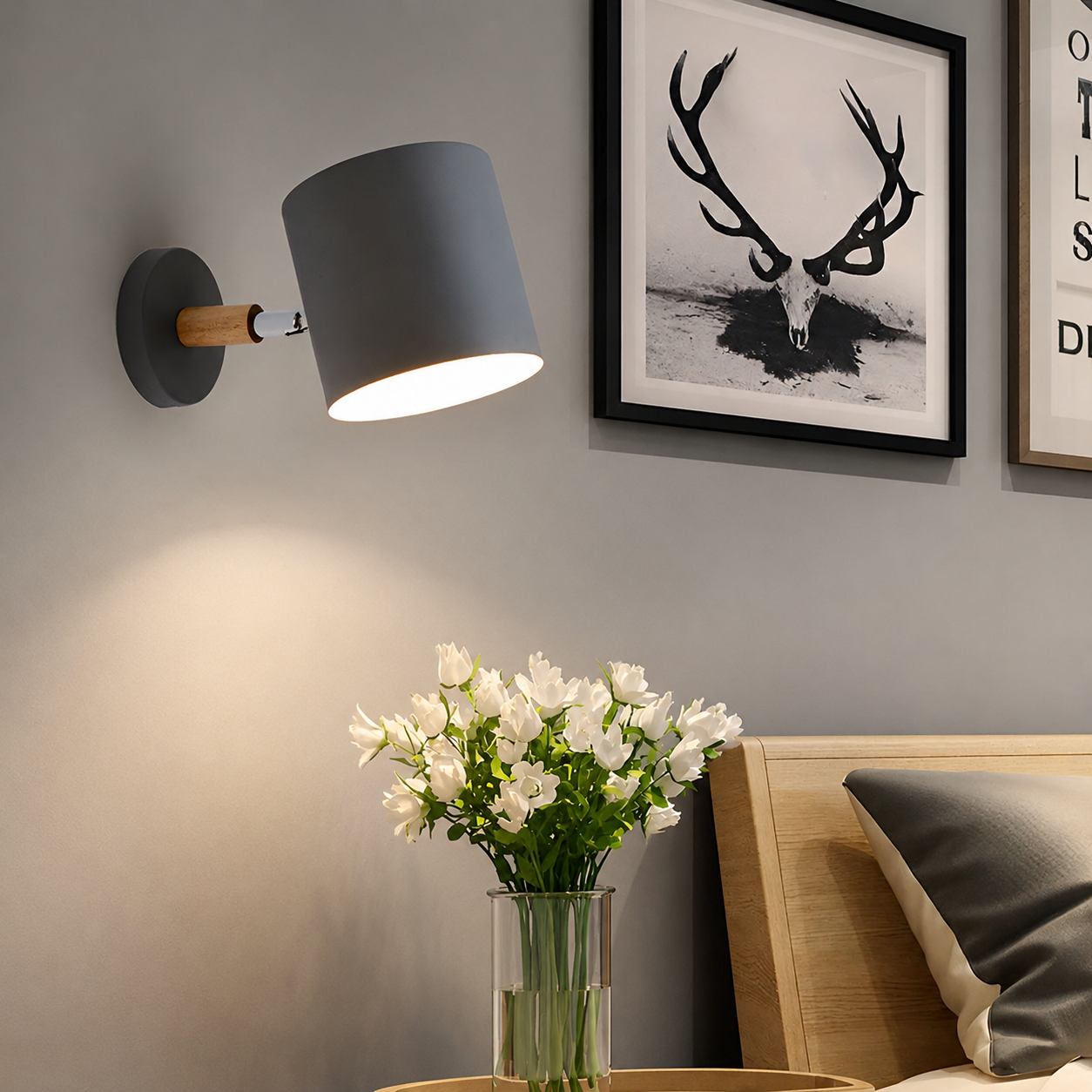 Adjustable Scandinavian Pastel Wall Light