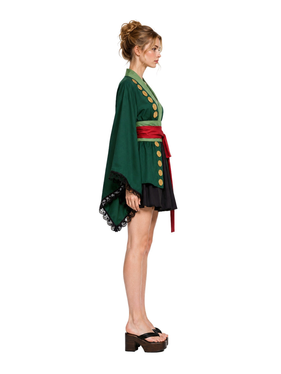 Women 3 Piece Kimono Cosplay Costume - Image 2