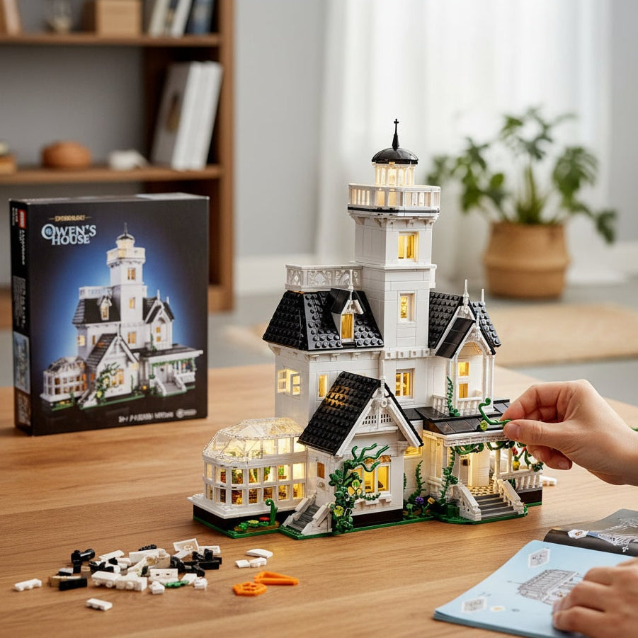 Halloween Toy Haunted House Brick Building Set Model - Image 2