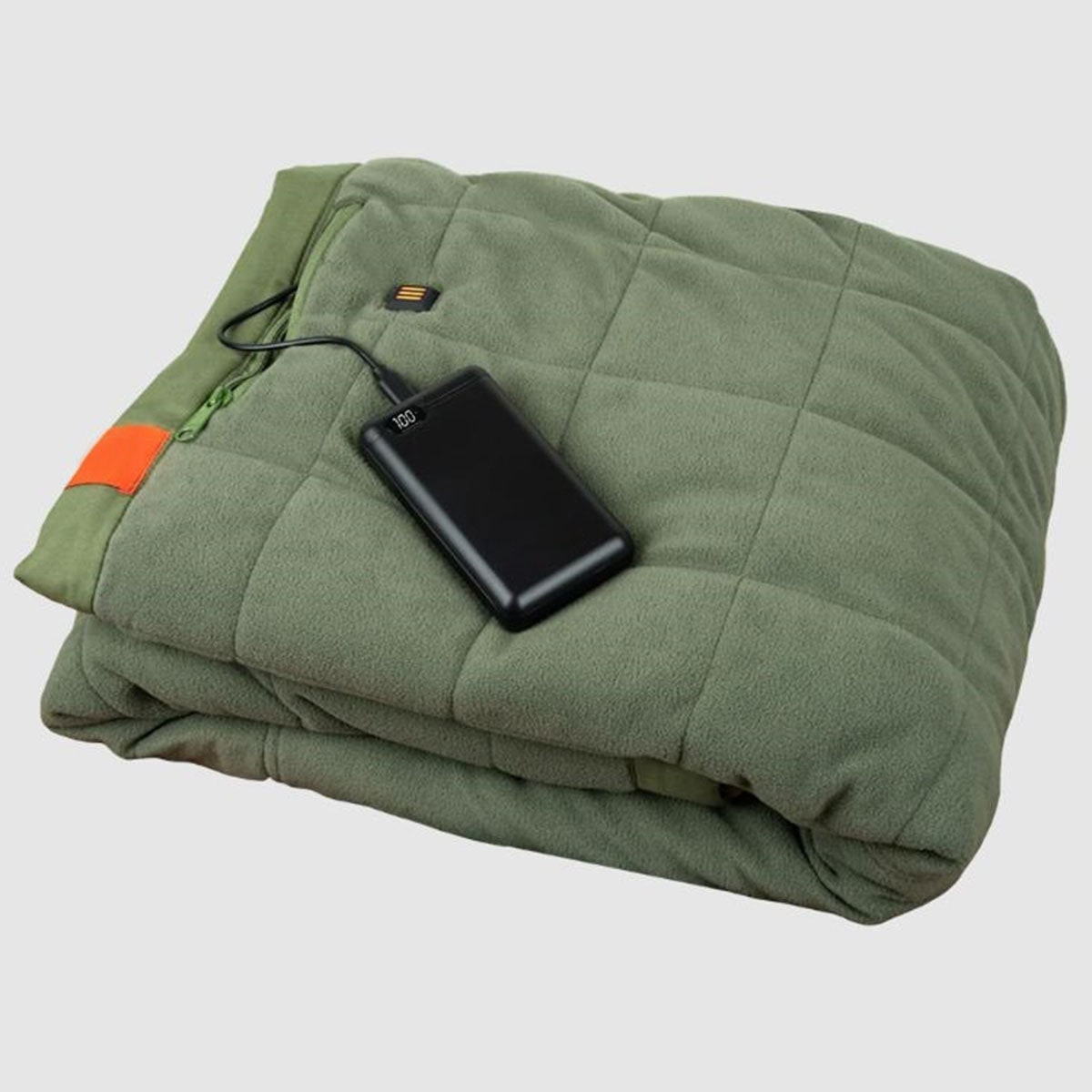 Quilted Fleece Cordless Heated Blanket - Image 2