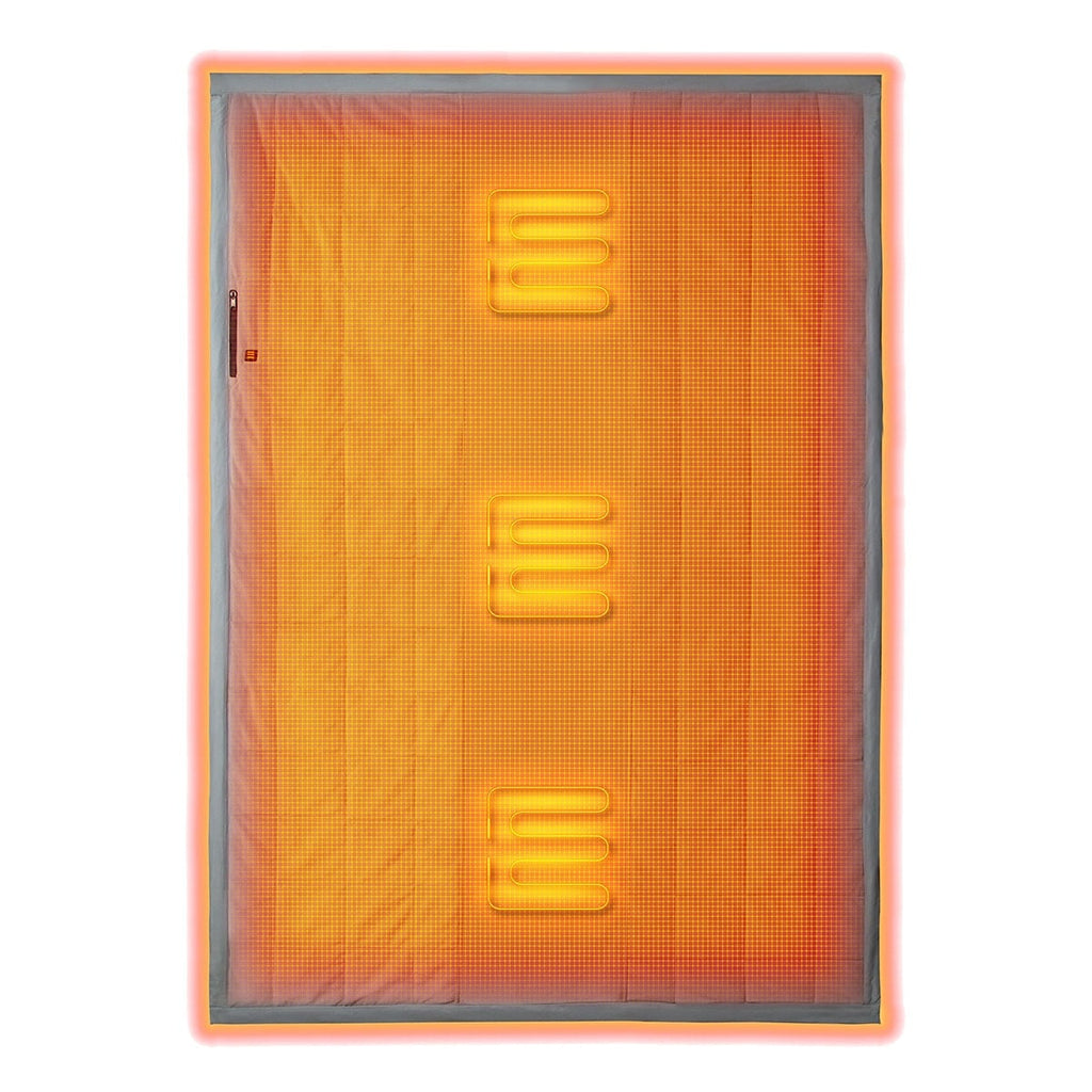 Quilted Fleece Cordless Heated Blanket - Image 5