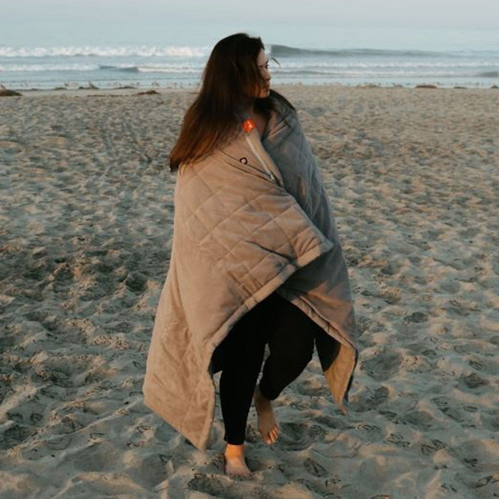 Quilted Fleece Cordless Heated Blanket - Image 8