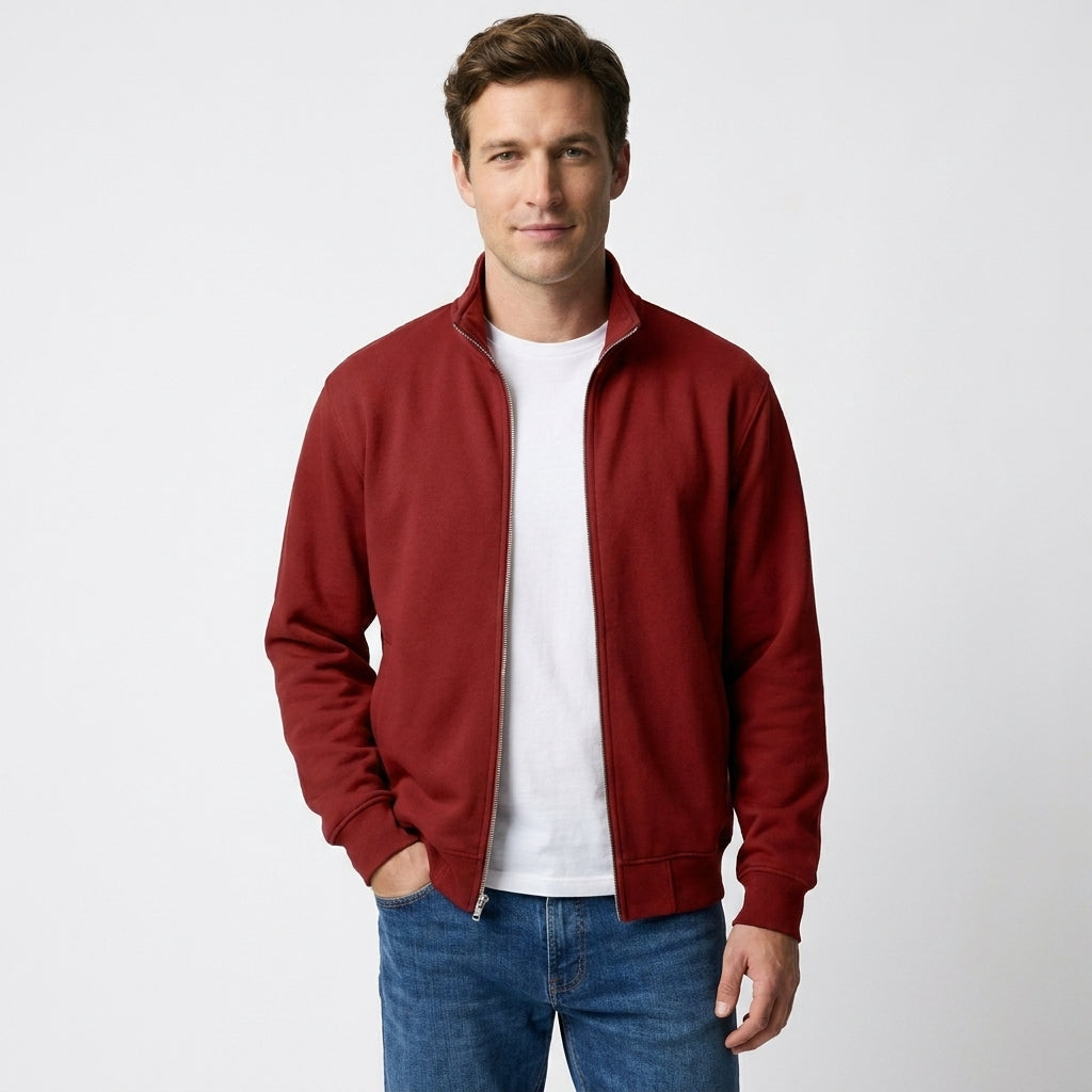Mens Knit Cardigan Sweater Full Zip - Image 9