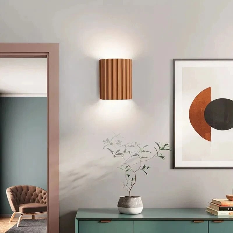Modern Ribbed Wall Light for Elegant Interiors