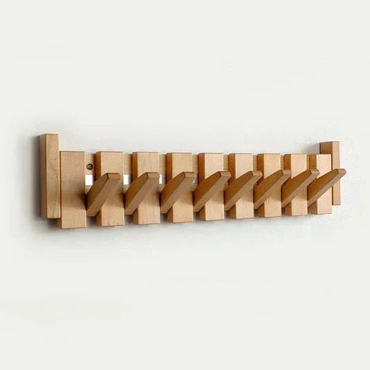 Wooden Space-Saving Wall-Mounted Piano Hanger Rack