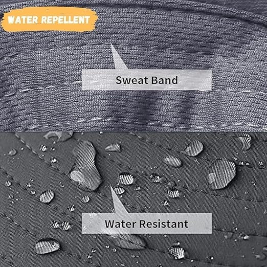 Men Sun Hat Solar Powered Cooling Fans with Wide Brim Protection