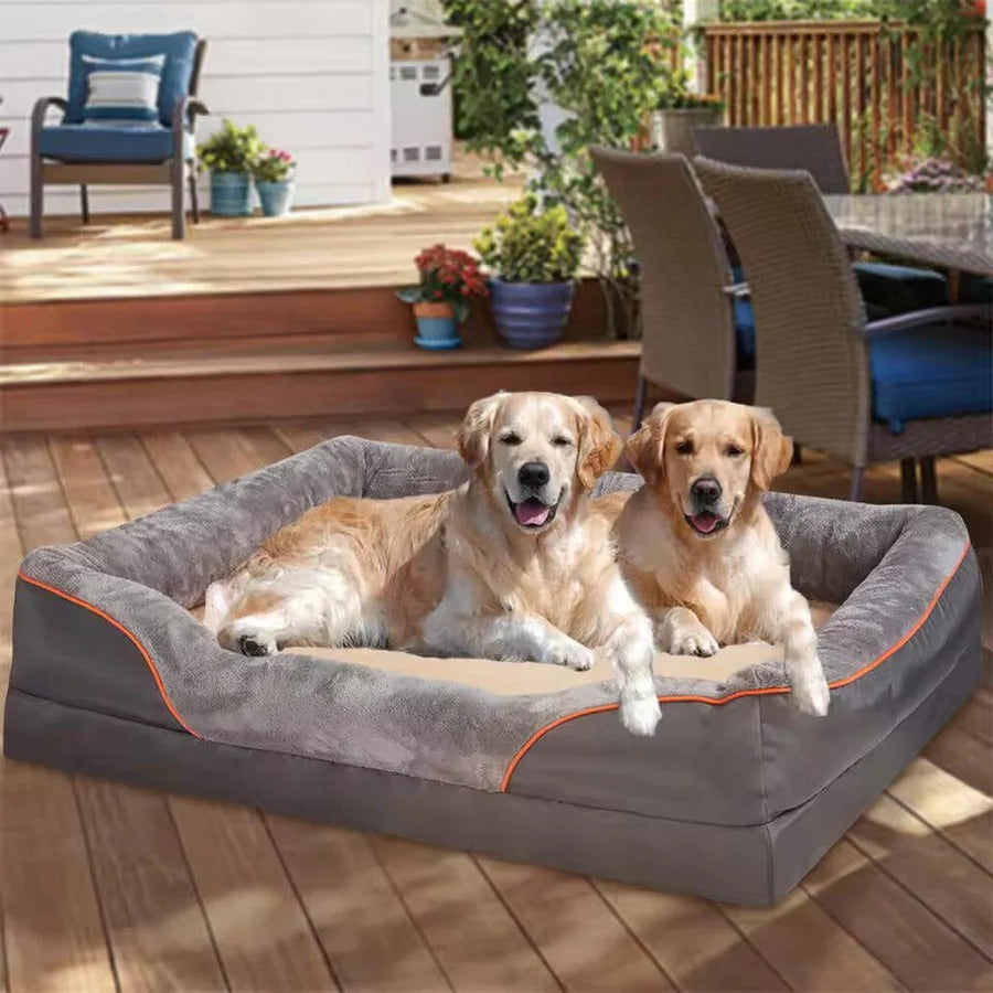 Orthopedic Dog Beds with Cushioned Sides