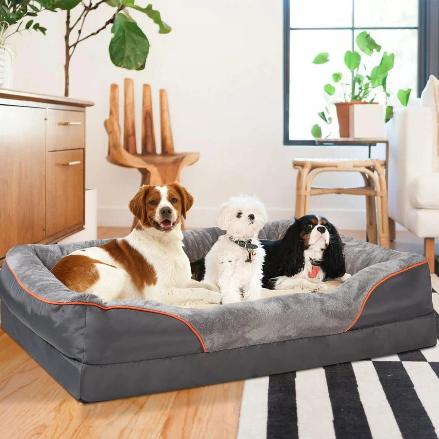 Orthopedic Dog Beds with Cushioned Sides
