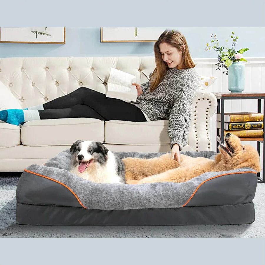 Orthopedic Dog Beds with Cushioned Sides