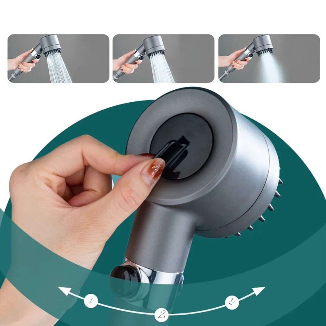 High Pressure Shower Head with 9-Stage Water Filtration