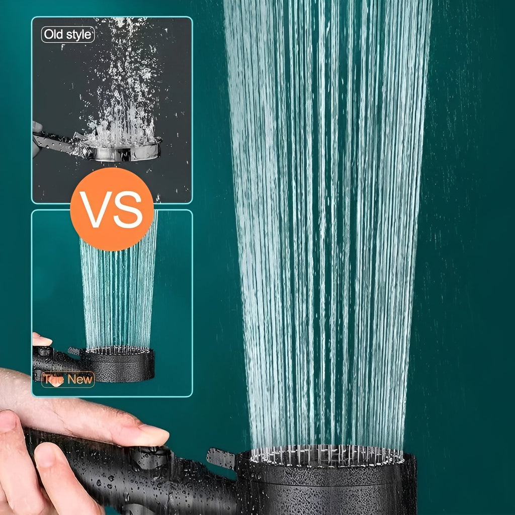 Universal High Pressure Shower Head with Hose and 5 Spray Settings - Image 3