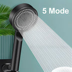 Universal High Pressure Shower Head with Hose and 5 Spray Settings - Image 6