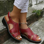 Women’s Wedge Sandals Supportive Comfort with Adjustable Fit