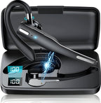 Wireless Bluetooth Headset Dual Microphone Noise Cancelling Earpiece