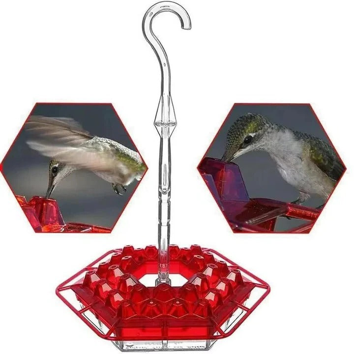 Hummingbird Feeder with Ant Moat Outdoor Hanging Garden Feeder