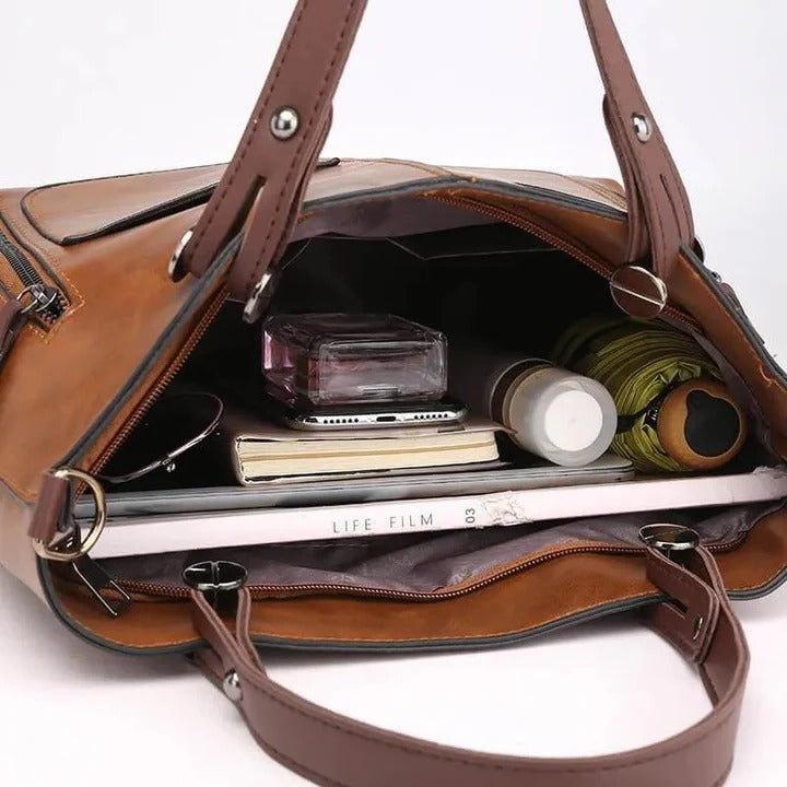 Women’s Structured Handbag Elegant Everyday Bag for Work and Travel