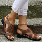 Women’s Wedge Sandals Supportive Comfort with Adjustable Fit